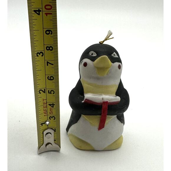 Vintage BOA Ceramic Penguin Holding A Book Bell - Picture 8 of 8